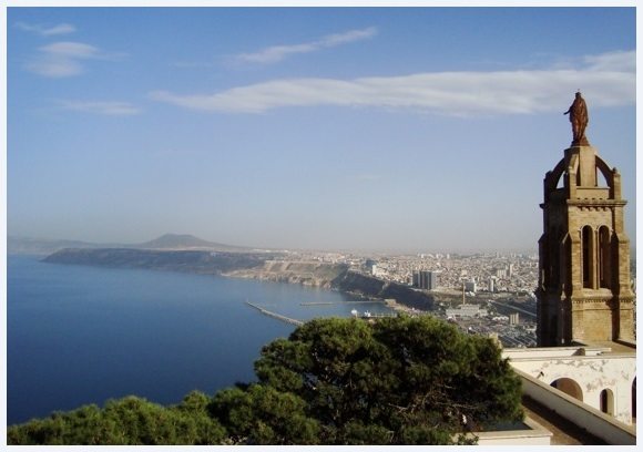 Oran overlooking the Med under a blue sky