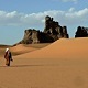 Djanet in the south of Algeria, surrounded by desert
