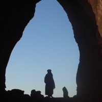 A cave in the Algerian Sahara
